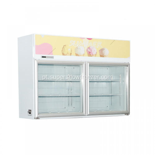 Showcase de gelato pequeno / gelado congelador geladeira
